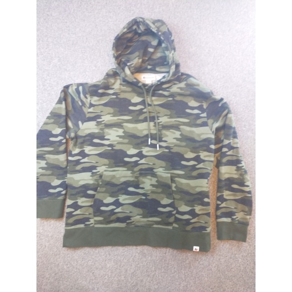 Strongside Other - Strongside Mens Camo Fleece Hoodie Sweatshirt Green Camouflage Pullover  2XL